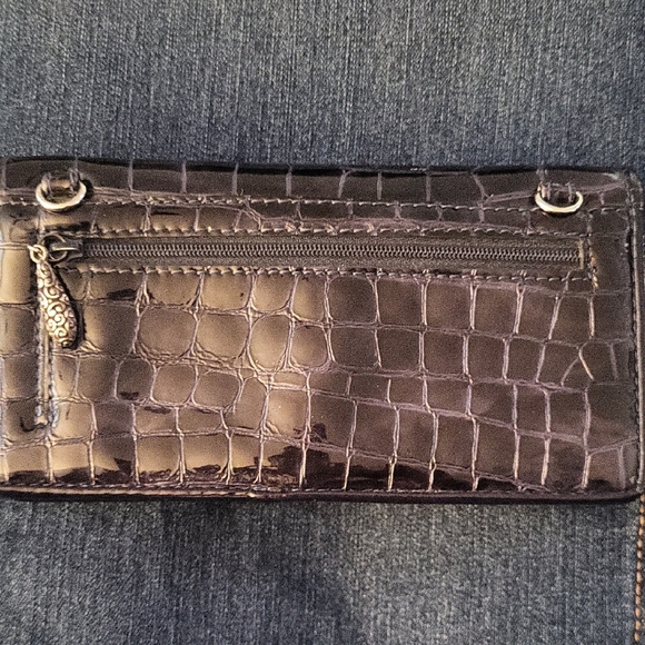 Brighton Black Crocodile-Patterned Wallet - Picture 5 of 7